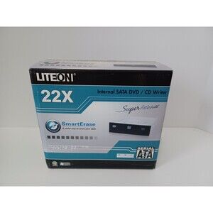 LiteOn 22X‎ Internal DVD CD Writer Drive Smart Erase NOS